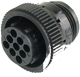 9-pole connector housing
