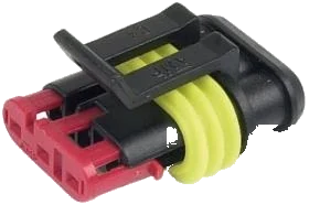 3-pole DIN/ISO 40050 connector housing