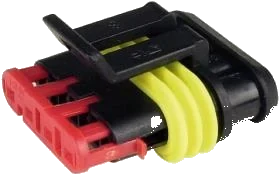 4-pole DIN/ISO 40050 connector housing