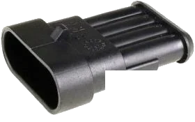 4-pole DIN/ISO 40050 connector housing