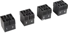 8-pole connector housing