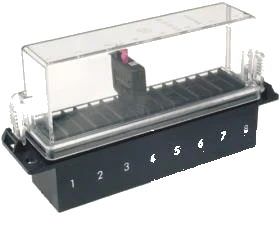 8-pole DIN/ISO 72581 zekeringskast