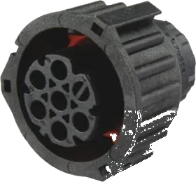 6-pole 48V DIN/ISO 72585 connector housing