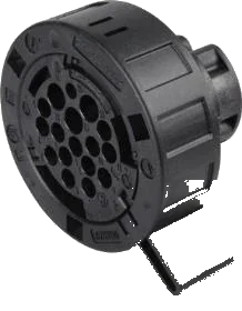 16-pole connector housing