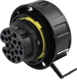 16-pole connector housing