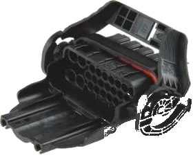 25-pole connector housing