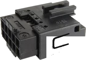 10-pole connector housing