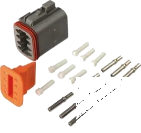 8-pole connector housing set