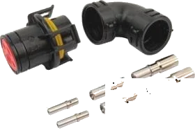 4-pole DIN/ISO 11783-2 connector housing set