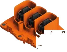 3-pole connector housing