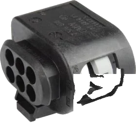 6-pole connector housing