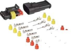 3-pole 24V DIN/ISO 40050 connector housing set