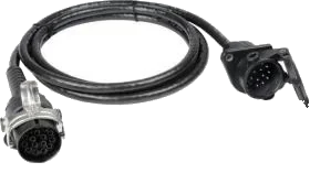 15-pole 24V DIN/ISO 12098 trailer socket extension cable · 3 m