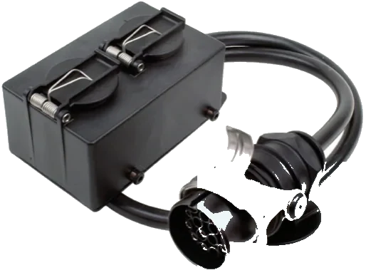 24V DIN/ISO 12098 adapter socket · 1000 mm