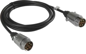 7-pole 12V DIN/ISO 1724 N-Typ trailer connection cable · 2,8 m