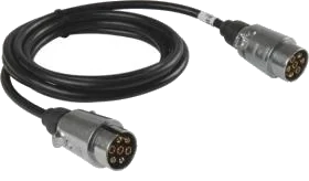 7-pole 12V DIN/ISO 1724 N-Typ trailer connection cable · 3,5 m