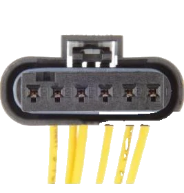 6-pole kabelreparatieset gaspedaalsensor · 175 mm