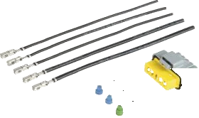 5-pole 48V kabelreparatieset ruitenwissermotor · 150 mm