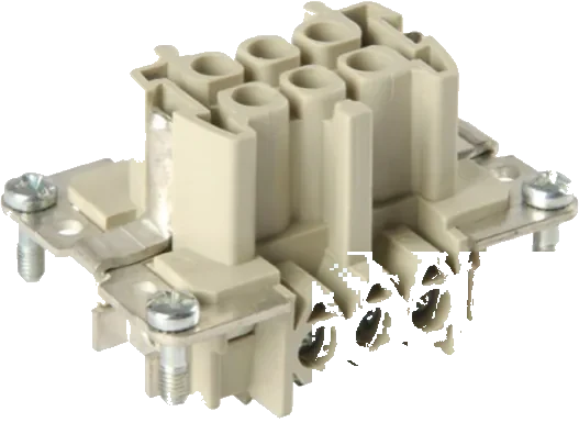 6-pole 500V socket insert housing