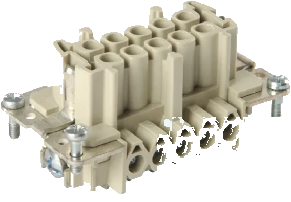 10-pole 500V socket insert housing