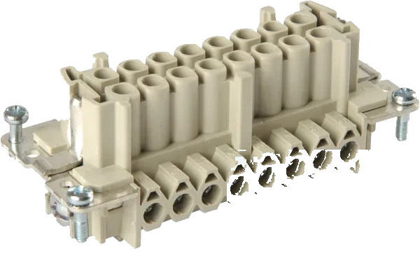 16-pole 500V socket insert housing