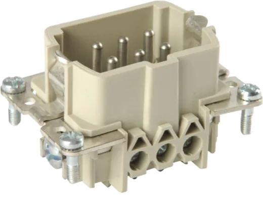 6-pole 500V plug insert housing