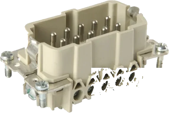 10-pole 500V plug insert housing