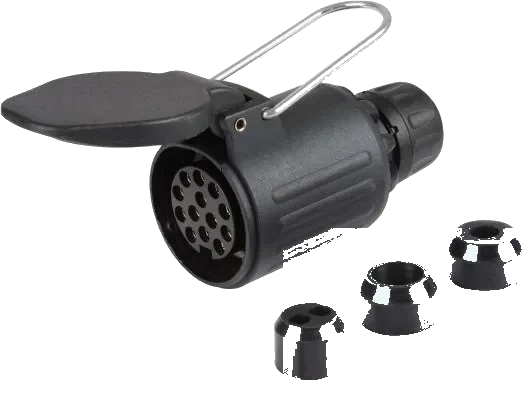 13-pole 12V DIN/ISO 11446 socket