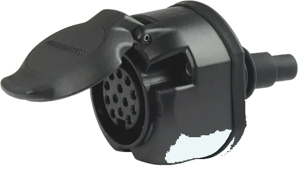 13-pole 12V DIN/ISO 11446 socket