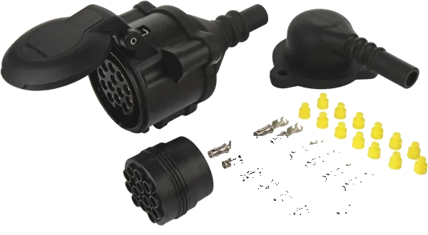 13-pole 12V DIN/ISO 11446 socket
