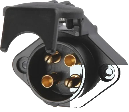 4-pole 6V DIN/ISO 72575 socket