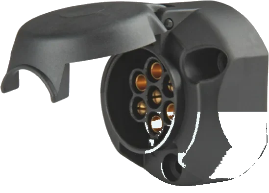 7-pole 12V DIN/ISO 1724 N-Typ socket