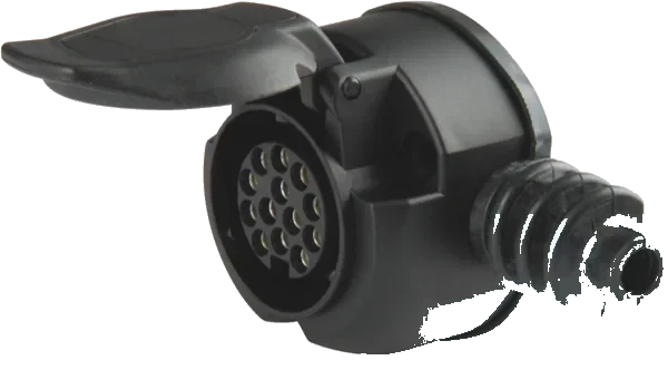13-pole 12V DIN/ISO 11446 socket