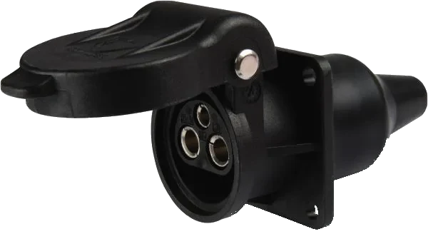 3-pole 6V DIN/ISO 9680 socket