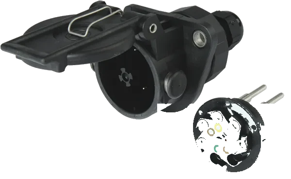 5-pole 24V DIN/ISO 7638-1 socket