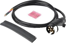 7-pole 6V DIN/ISO 1724 N-Typ trailer plug cable repair kit