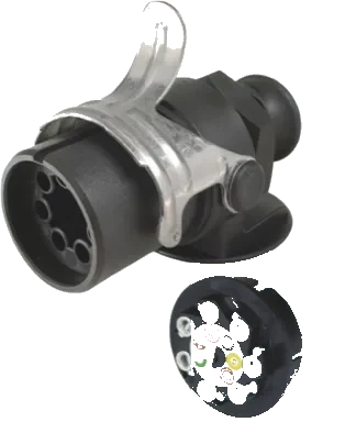 7-pole 24V DIN/ISO 7638-1 plug