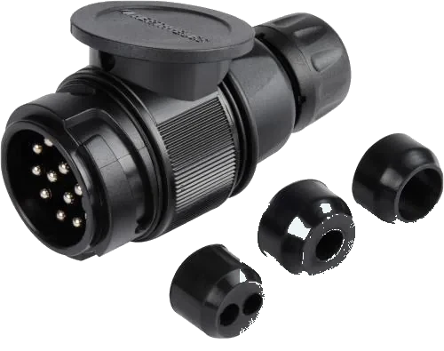 13-pole 12V DIN/ISO 11446 plug