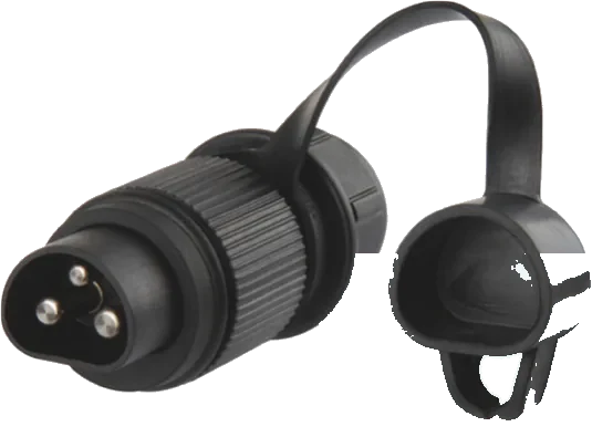 3-pole 6V DIN/ISO 9680 plug