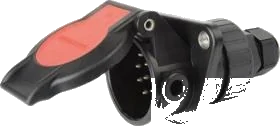 15-pole 24V DIN/ISO 12098 socket