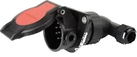 15-pole 24V DIN/ISO 12098 socket