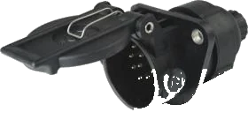 15-pole 24V DIN/ISO 12098 socket