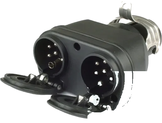 24V 15-pin to 2x7-pin adapter (ISO 12098 to ISO 1185/3731)