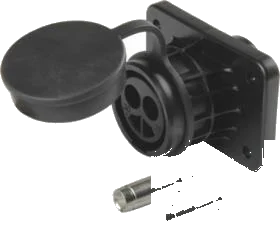 2-pole 24V socket