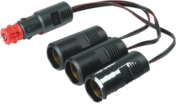 1-pole 12V DIN/ISO 4165 adapter socket · 250 mm