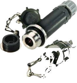 1-pole 6V DIN/ISO 4165 socket