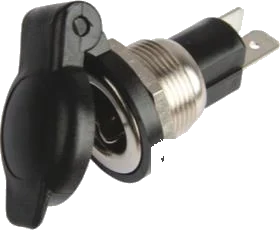 1-pole 6V DIN/ISO 4165 socket
