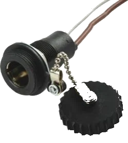 1-pole 6V DIN/ISO 4165 socket