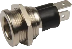 1-pole 6V DIN/ISO 4165 socket