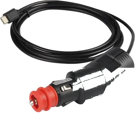 12V DIN/ISO 4165 cigarette lighter charging lead · 1,8 m
